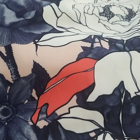 🎉HP!🎉MORRISDAY PEACH FLORAL HALTER DRESS - Picture 2 of 5